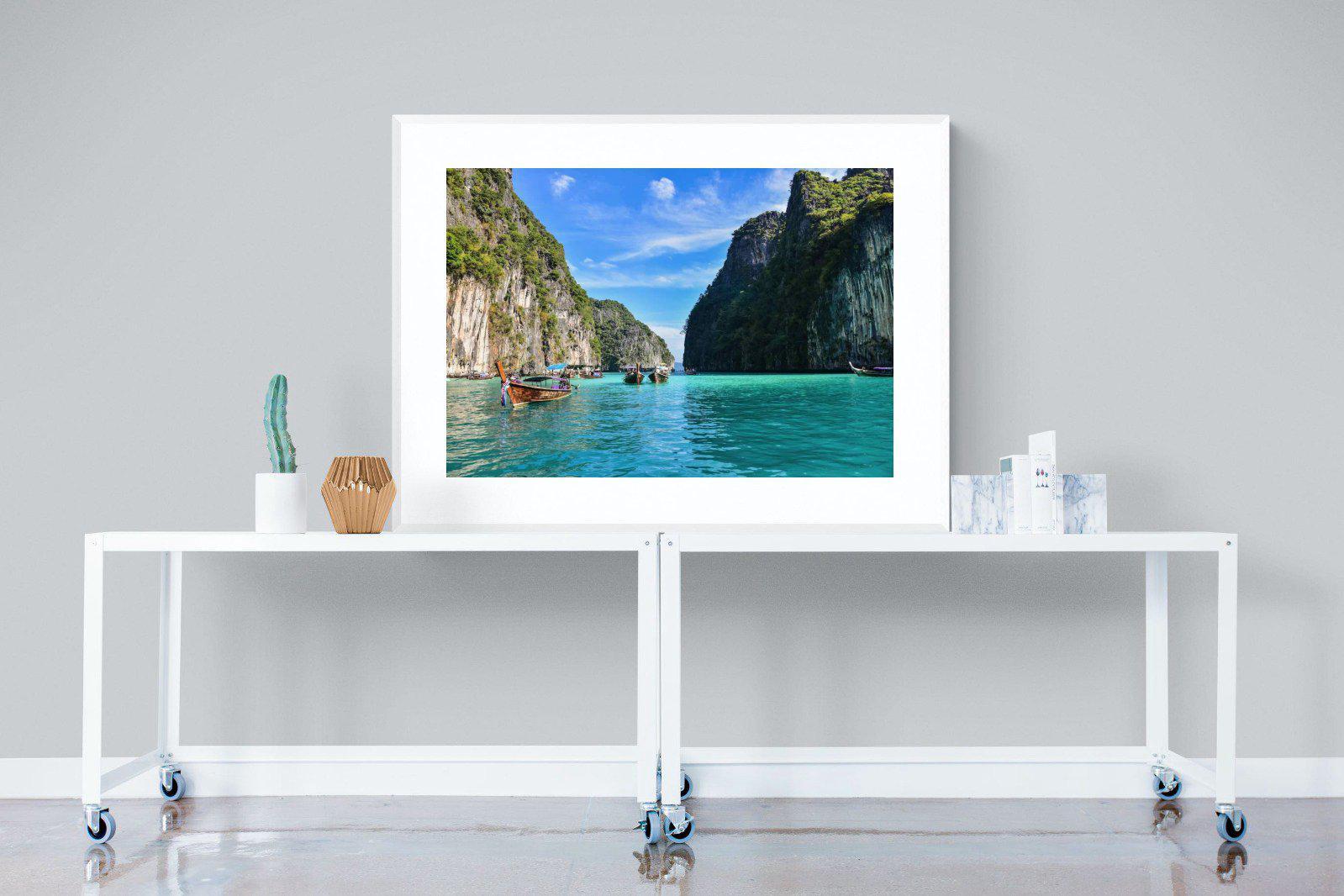 Thai Dream-Wall_Art-120 x 90cm-Framed Print-White-Pixalot