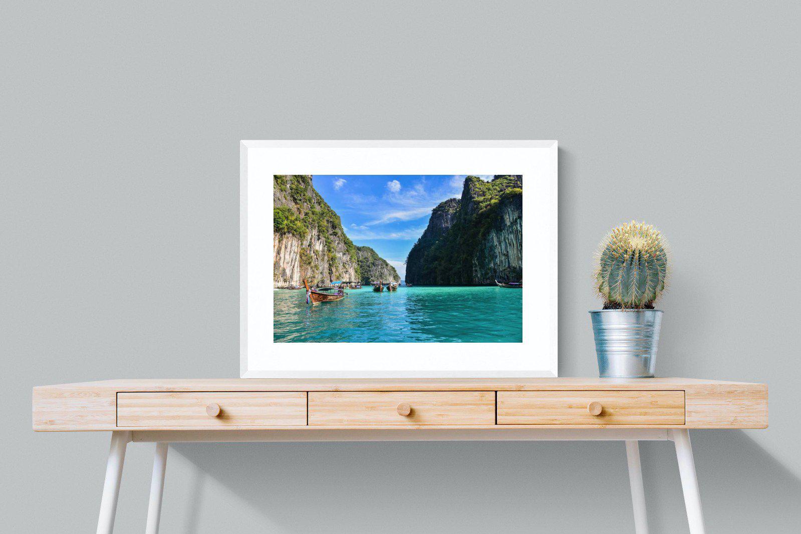 Thai Dream-Wall_Art-80 x 60cm-Framed Print-White-Pixalot