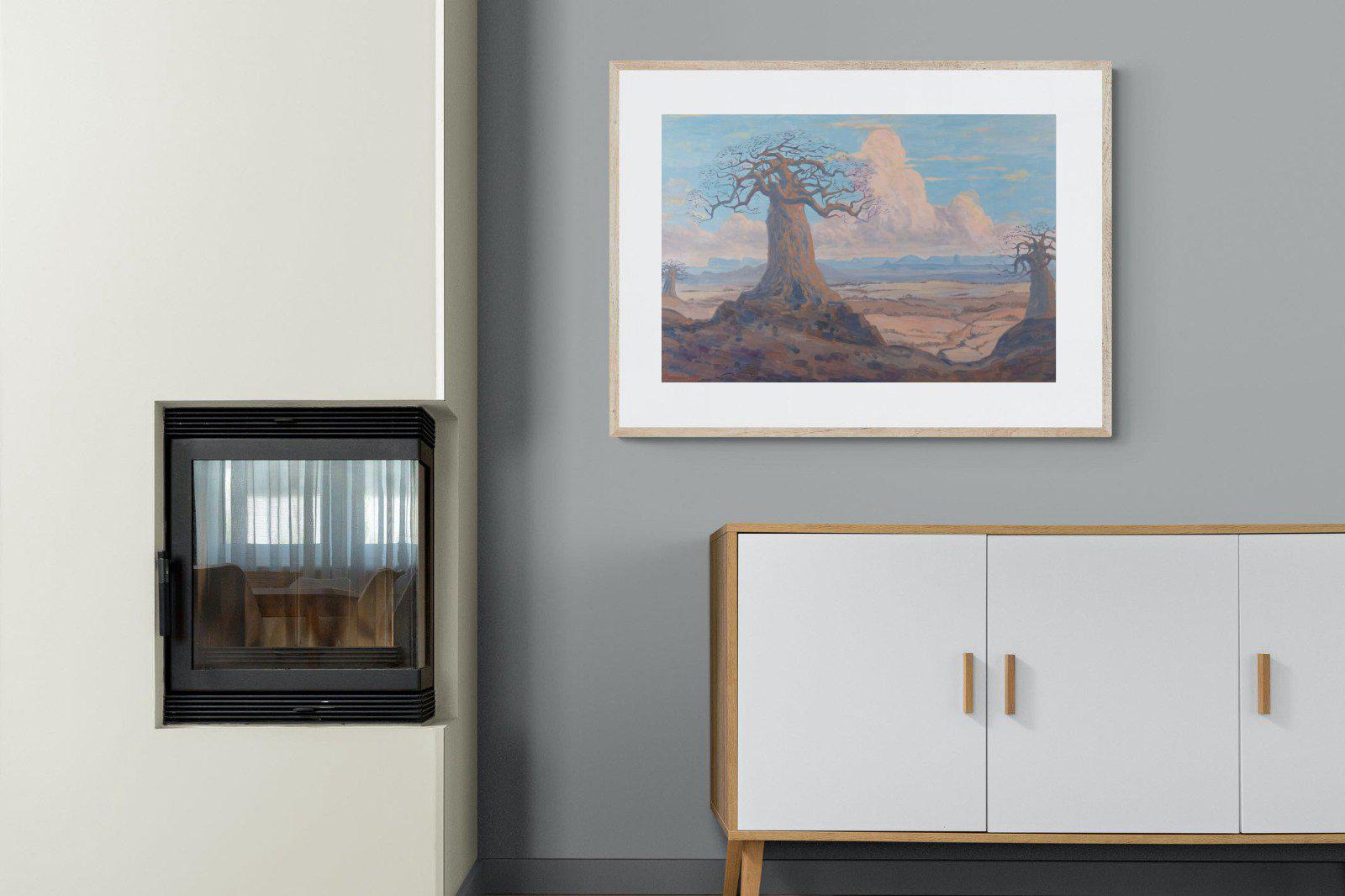 The Baobab Tree-Wall_Art-100 x 75cm-Framed Print-Wood-Pixalot
