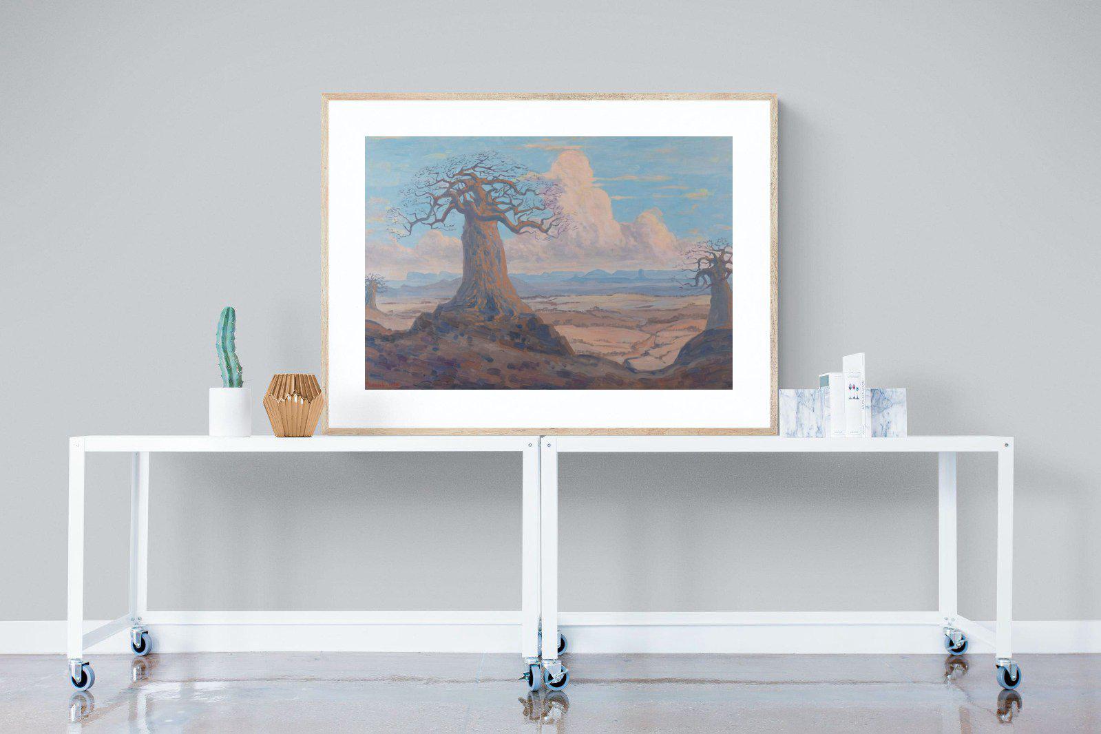 The Baobab Tree-Wall_Art-120 x 90cm-Framed Print-Wood-Pixalot
