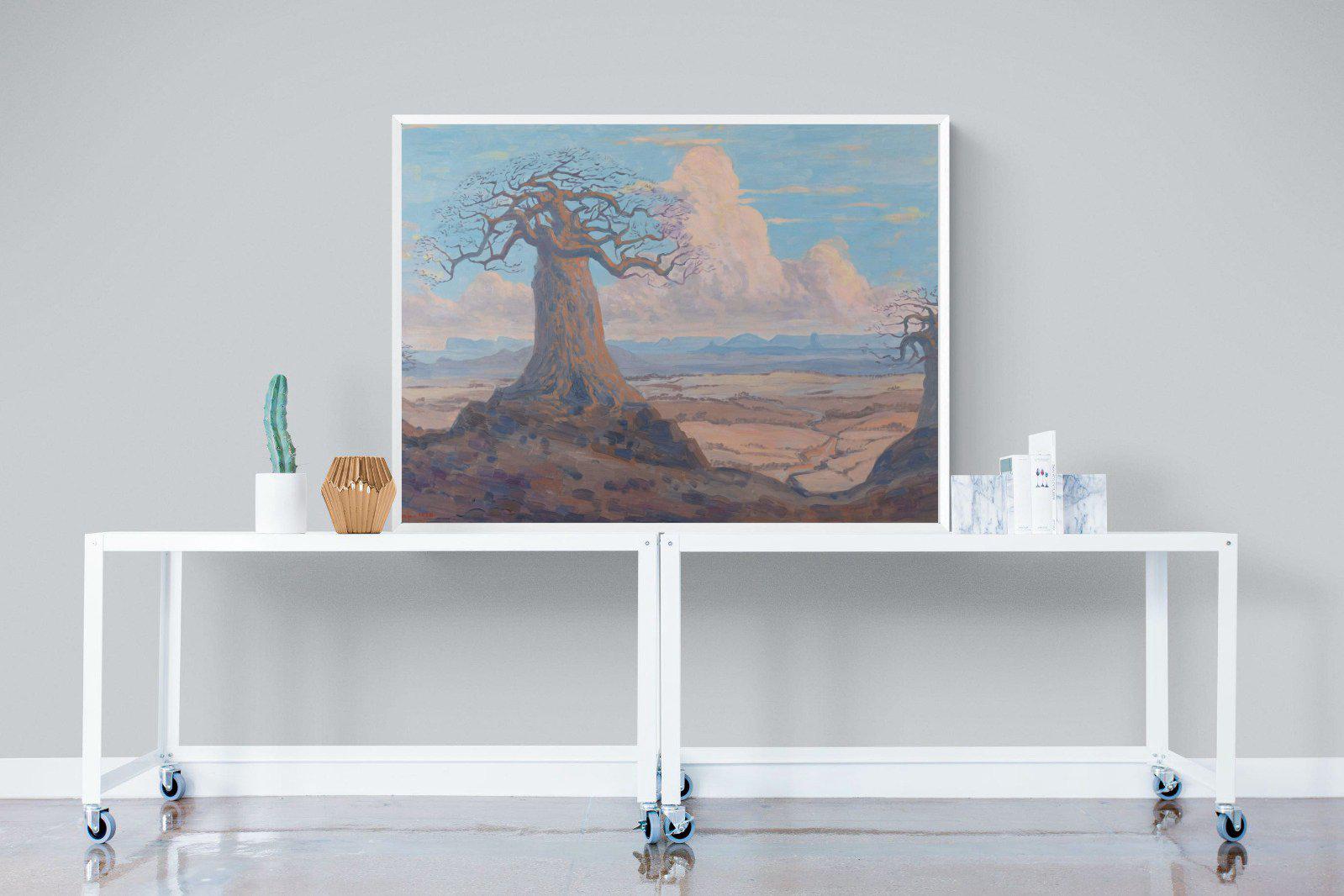 The Baobab Tree-Wall_Art-120 x 90cm-Mounted Canvas-White-Pixalot