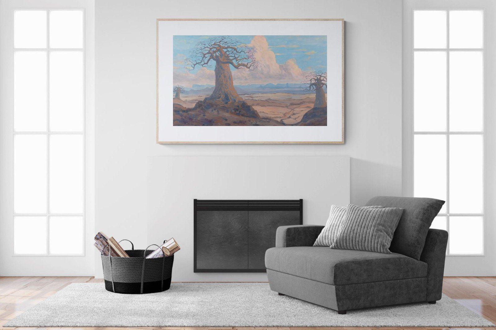 The Baobab Tree-Wall_Art-150 x 100cm-Framed Print-Wood-Pixalot