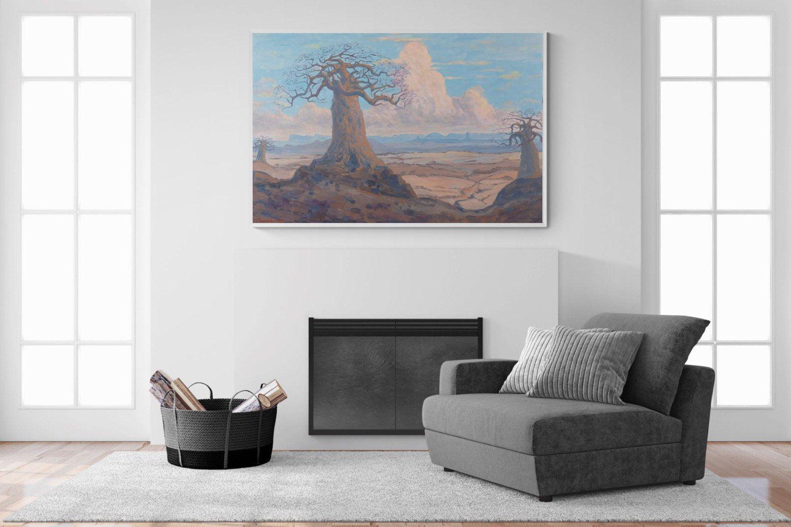 The Baobab Tree-Wall_Art-150 x 100cm-Mounted Canvas-White-Pixalot
