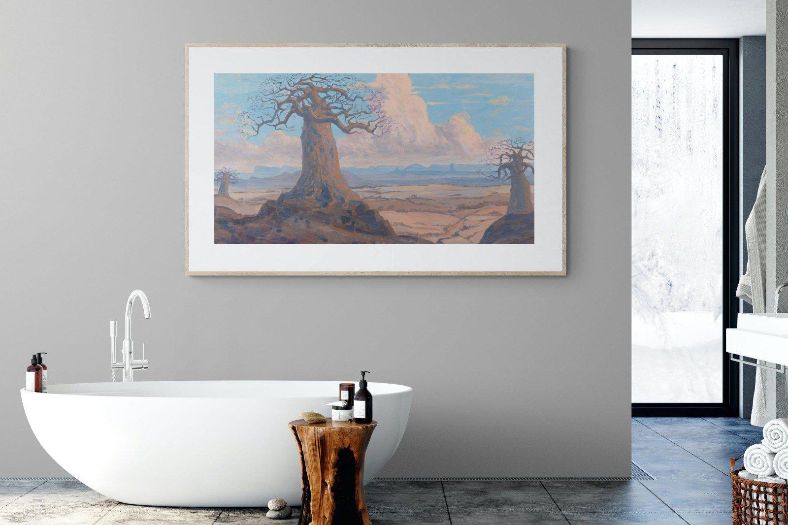 The Baobab Tree-Wall_Art-180 x 110cm-Framed Print-Wood-Pixalot
