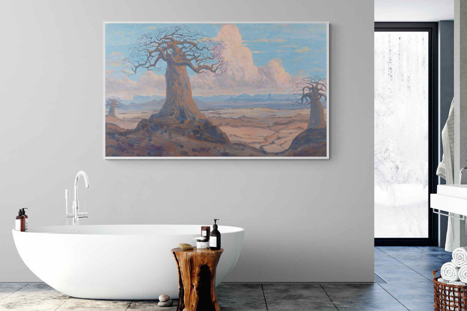 The Baobab Tree-Wall_Art-180 x 110cm-Mounted Canvas-White-Pixalot