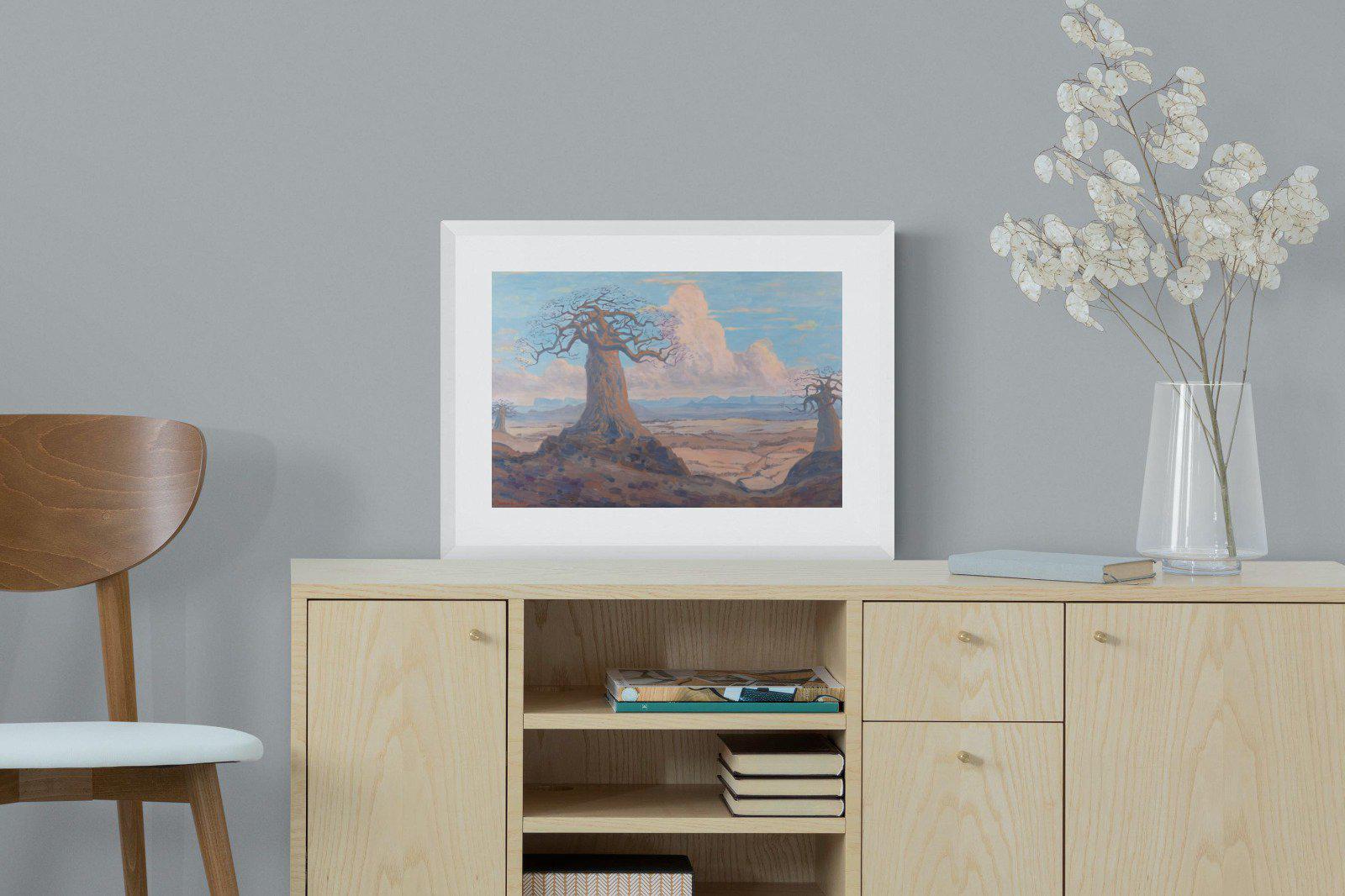The Baobab Tree-Wall_Art-60 x 45cm-Framed Print-White-Pixalot