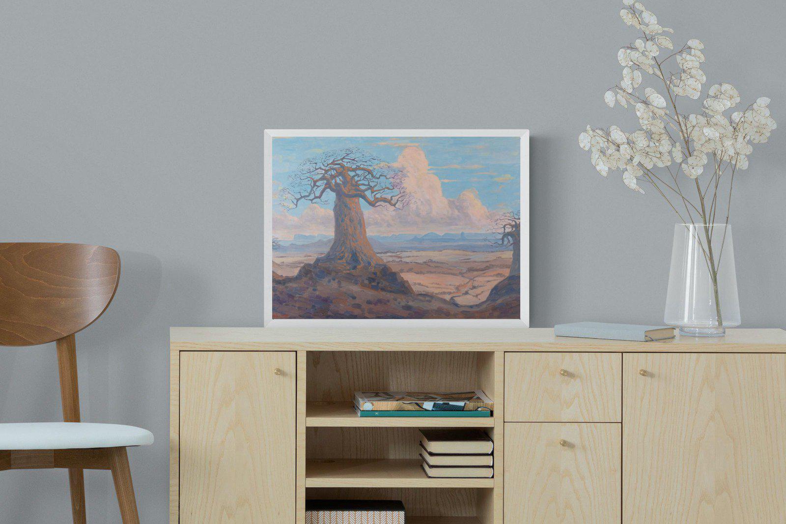 The Baobab Tree-Wall_Art-60 x 45cm-Mounted Canvas-White-Pixalot