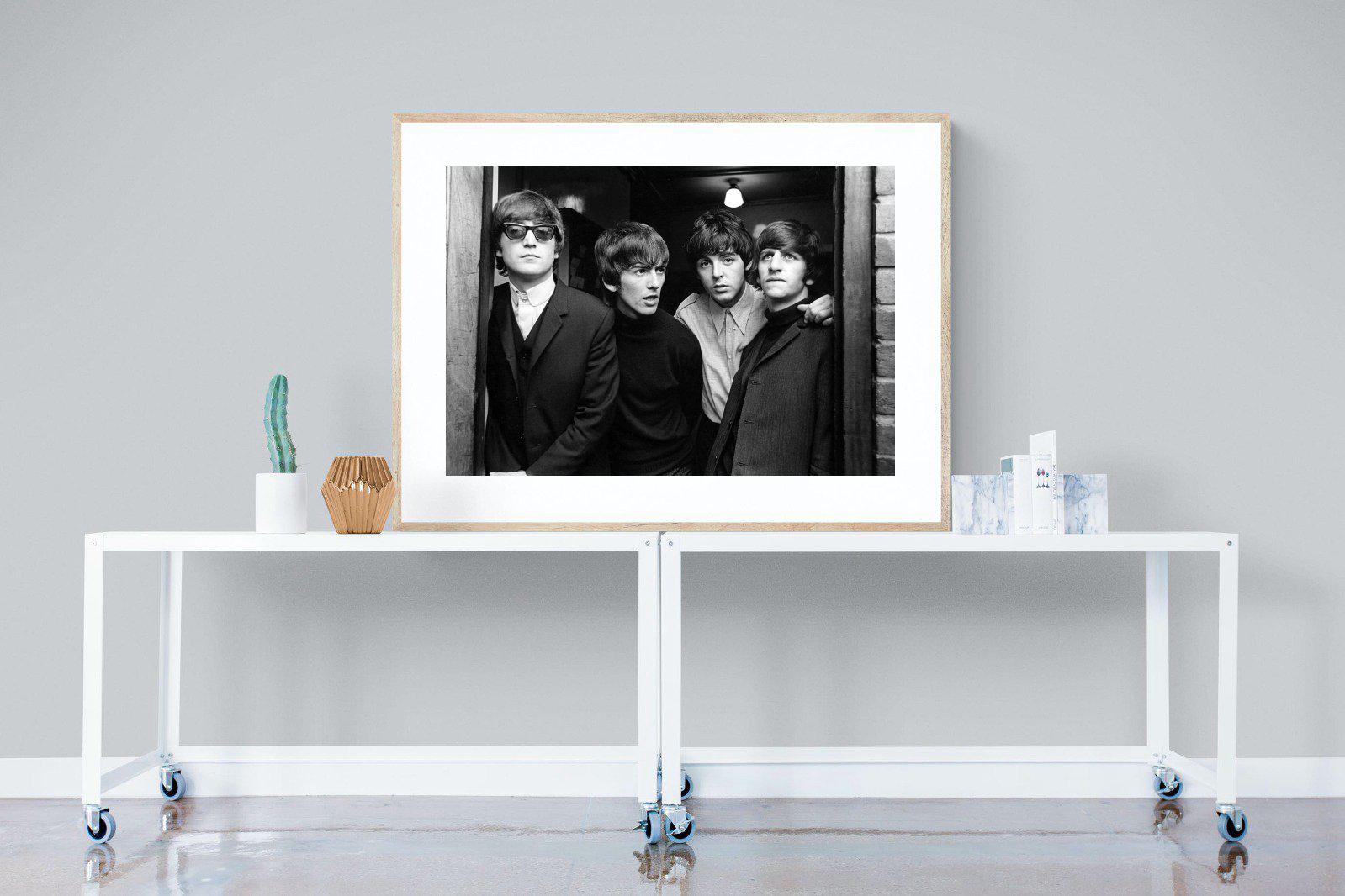 The Beetles-Wall_Art-120 x 90cm-Framed Print-Wood-Pixalot