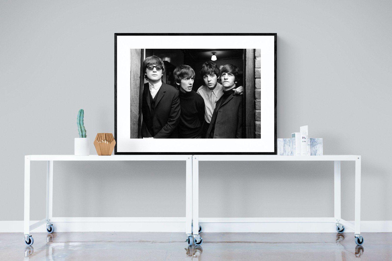 The Beetles-Wall_Art-120 x 90cm-Framed Print-Black-Pixalot