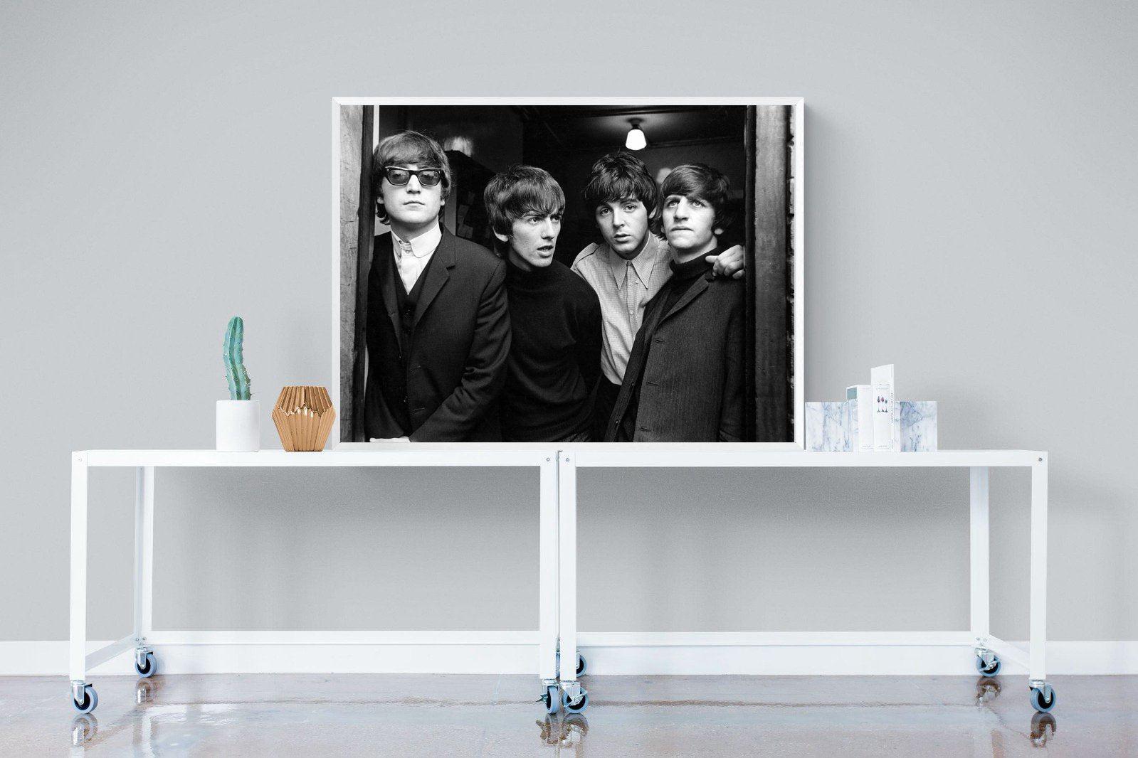 The Beetles-Wall_Art-120 x 90cm-Mounted Canvas-White-Pixalot