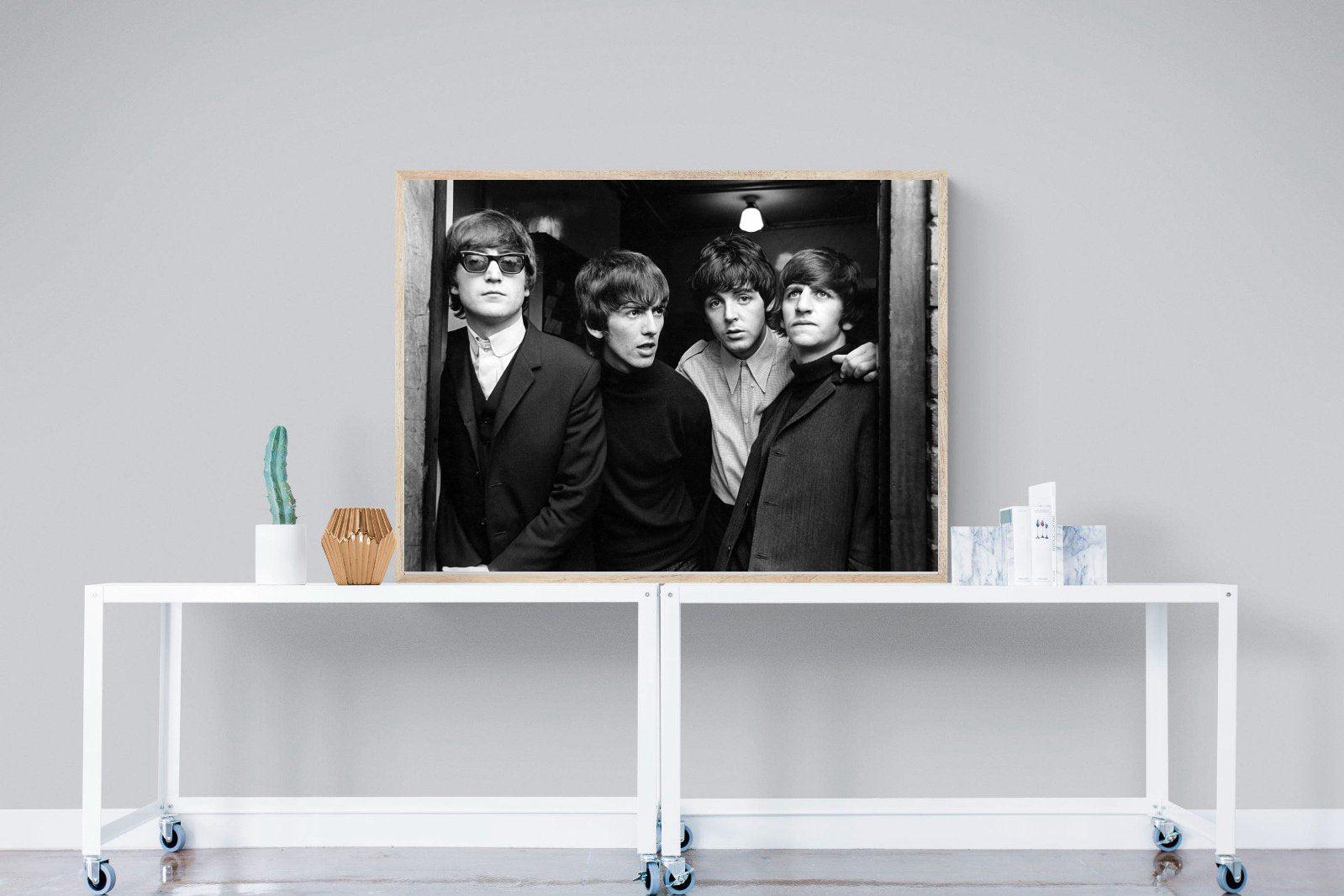 The Beetles-Wall_Art-120 x 90cm-Mounted Canvas-Wood-Pixalot