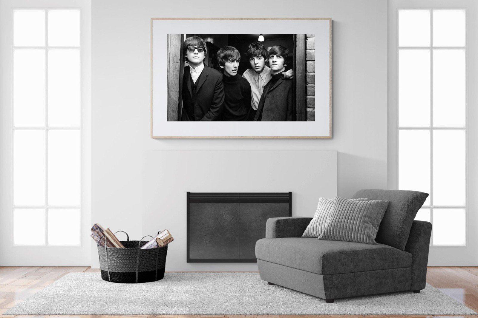 The Beetles-Wall_Art-150 x 100cm-Framed Print-Wood-Pixalot