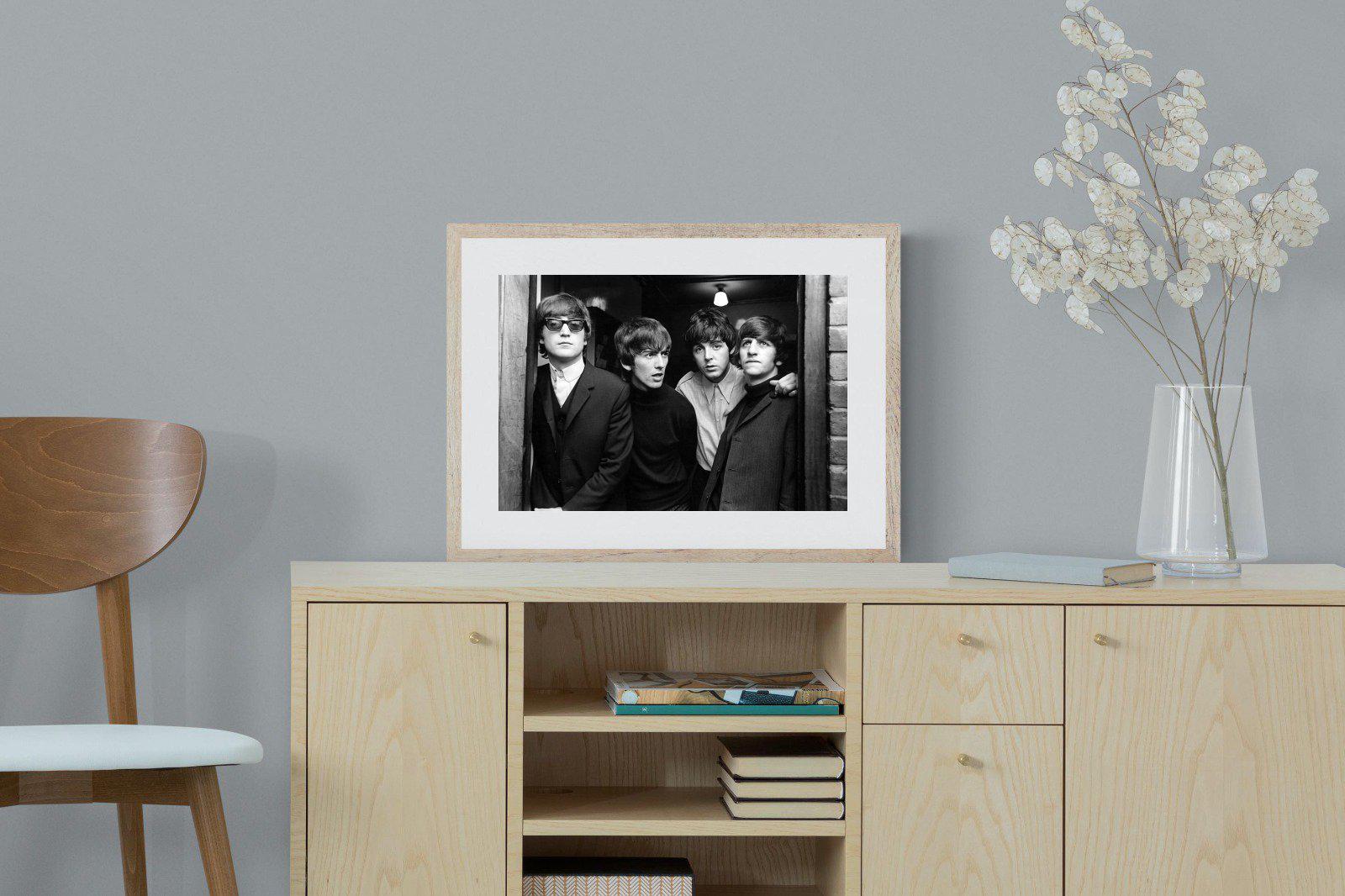 The Beetles-Wall_Art-60 x 45cm-Framed Print-Wood-Pixalot