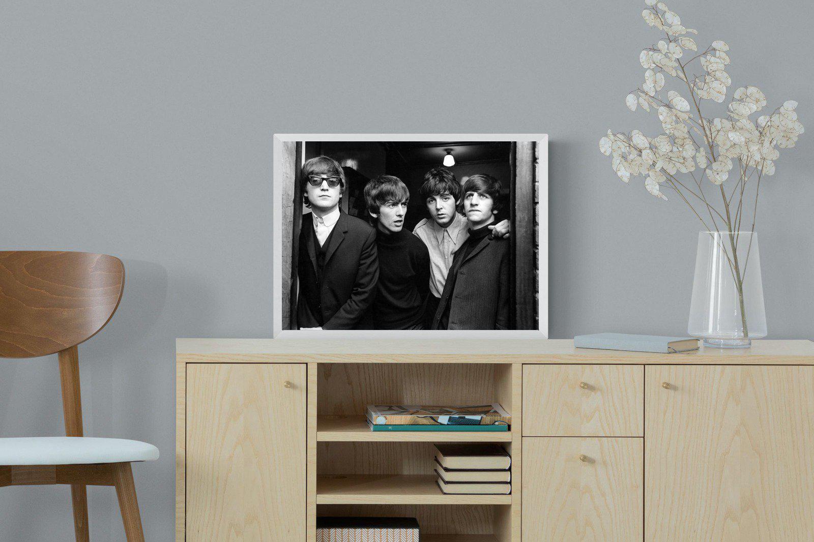 The Beetles-Wall_Art-60 x 45cm-Mounted Canvas-White-Pixalot