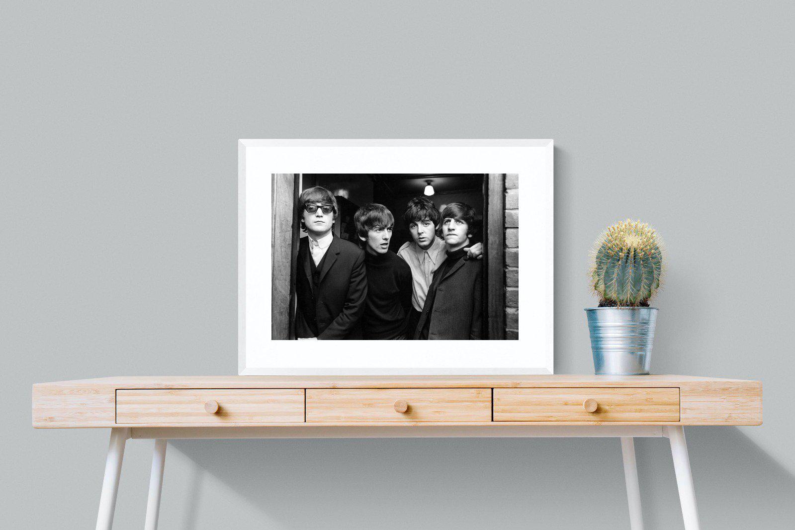 The Beetles-Wall_Art-80 x 60cm-Framed Print-White-Pixalot