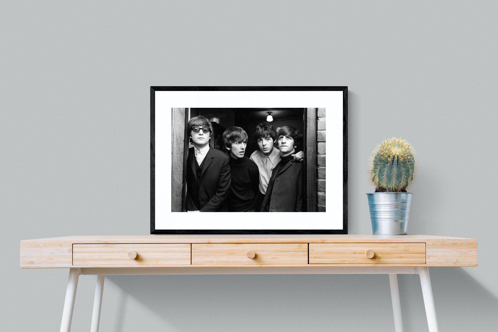 The Beetles-Wall_Art-80 x 60cm-Framed Print-Black-Pixalot