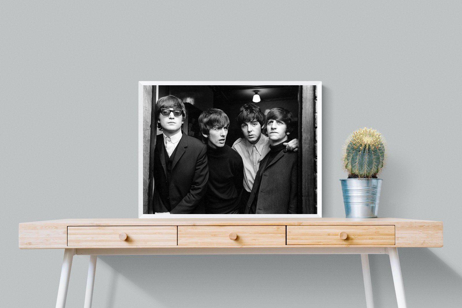 The Beetles-Wall_Art-80 x 60cm-Mounted Canvas-White-Pixalot