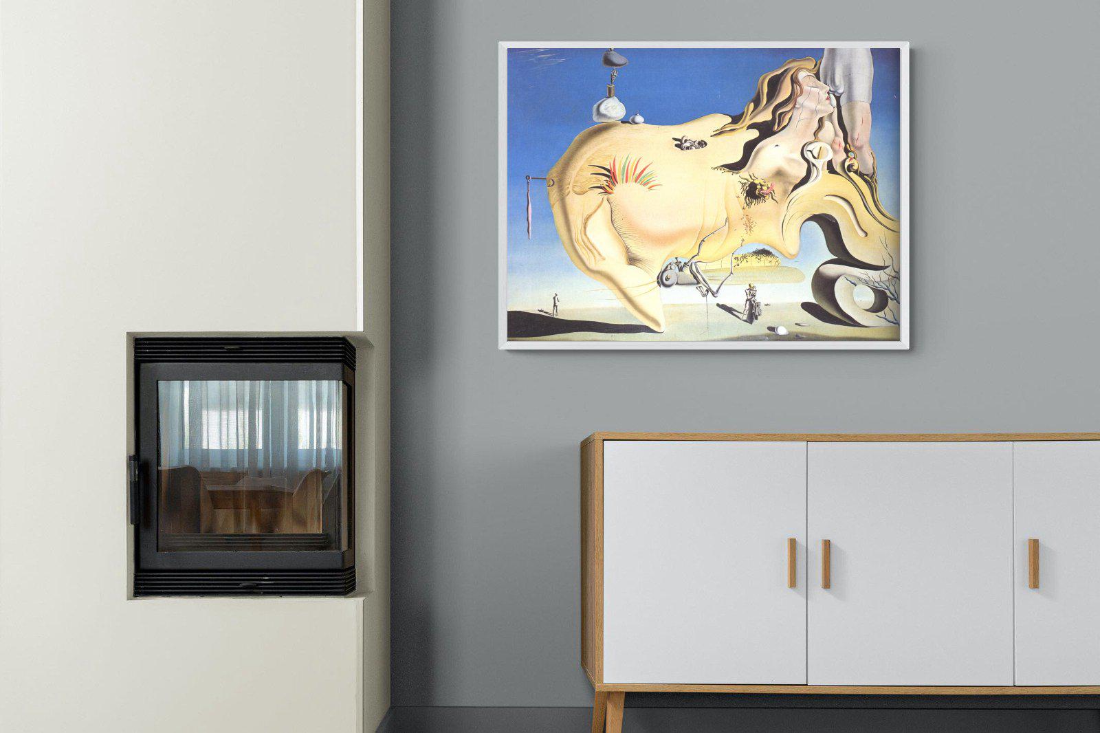 The Great Masturbator-Wall_Art-100 x 75cm-Mounted Canvas-White-Pixalot