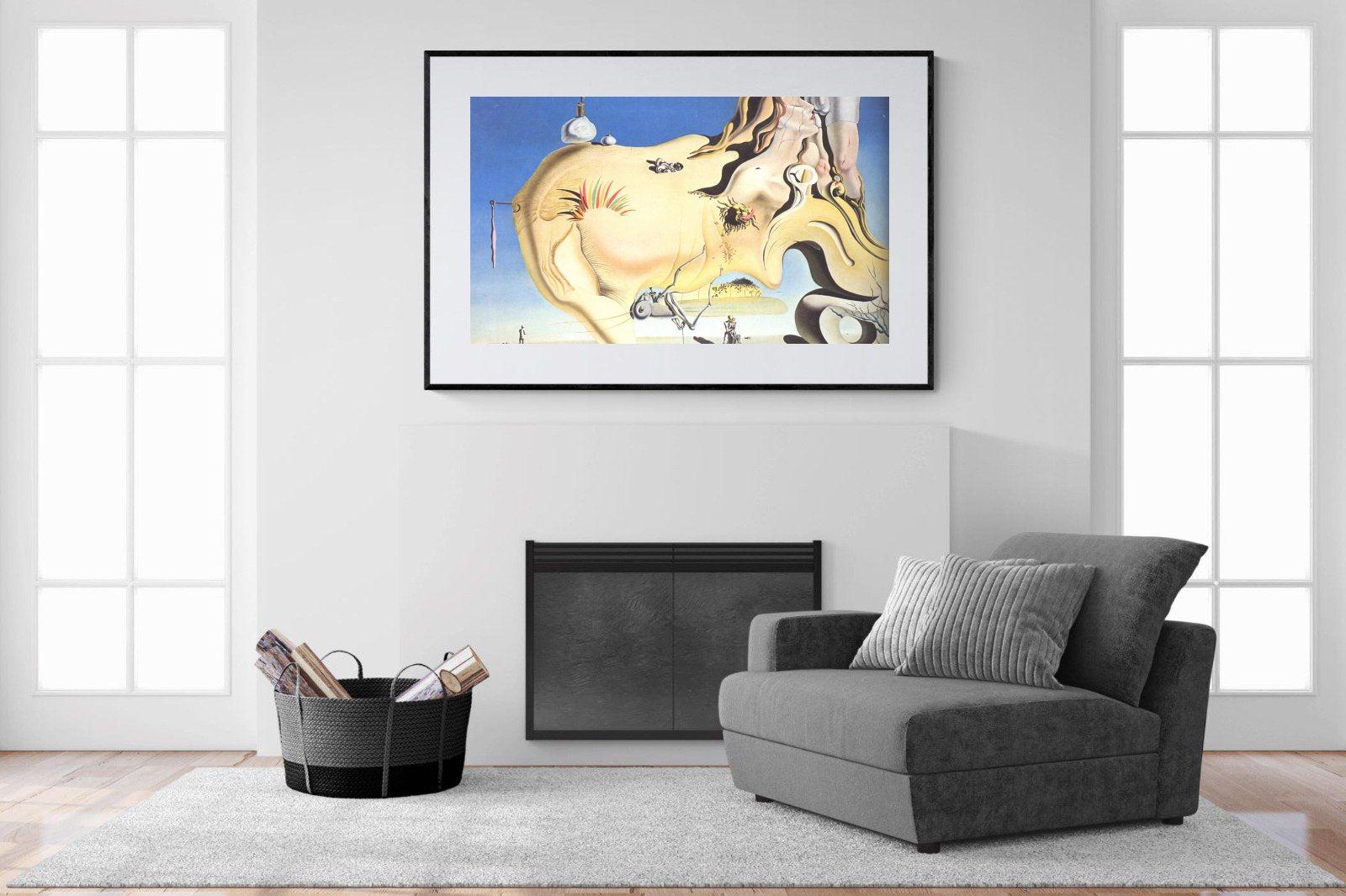 The Great Masturbator-Wall_Art-150 x 100cm-Framed Print-Black-Pixalot