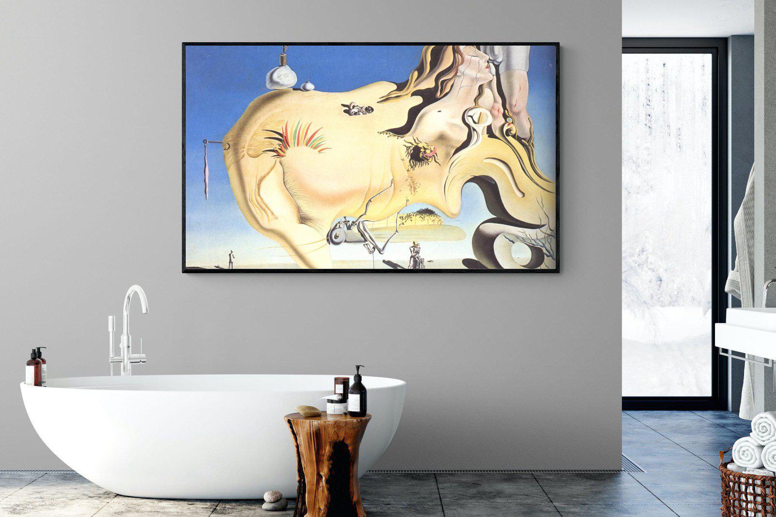 The Great Masturbator-Wall_Art-180 x 110cm-Mounted Canvas-Black-Pixalot