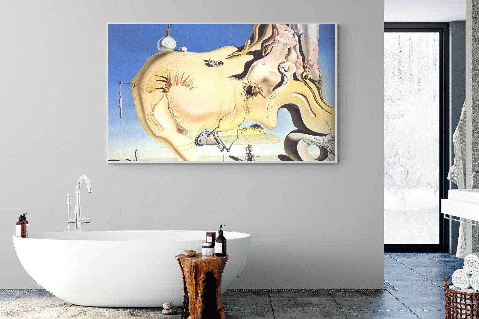 The Great Masturbator-Wall_Art-180 x 110cm-Mounted Canvas-White-Pixalot