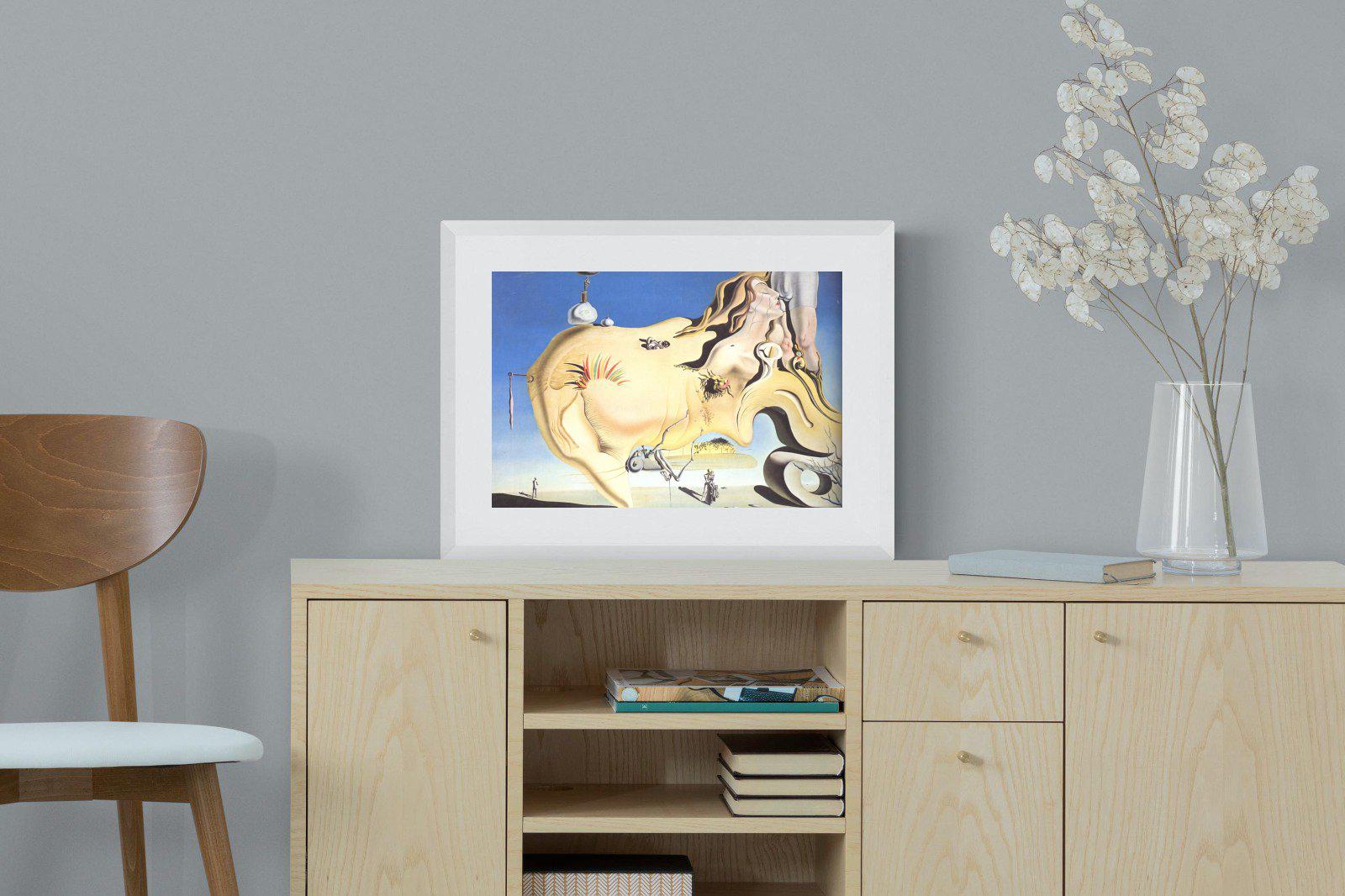 The Great Masturbator-Wall_Art-60 x 45cm-Framed Print-White-Pixalot