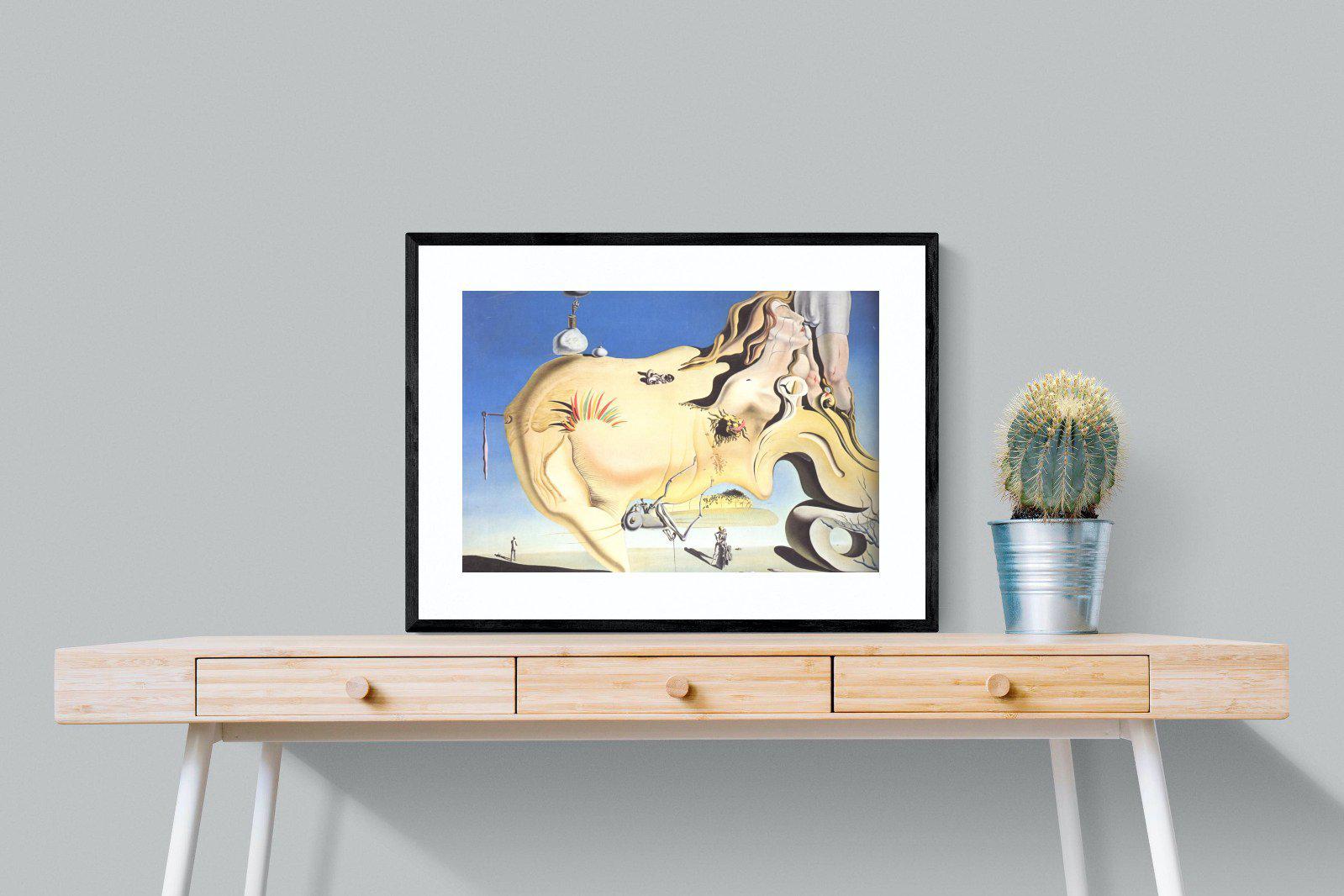 The Great Masturbator-Wall_Art-80 x 60cm-Framed Print-Black-Pixalot