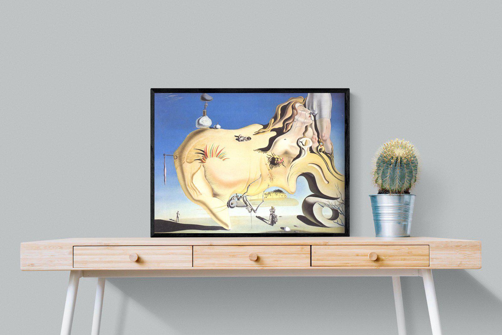The Great Masturbator-Wall_Art-80 x 60cm-Mounted Canvas-Black-Pixalot
