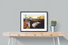 The Persistence of Memory-Wall_Art-80 x 60cm-Framed Print-Black-Pixalot