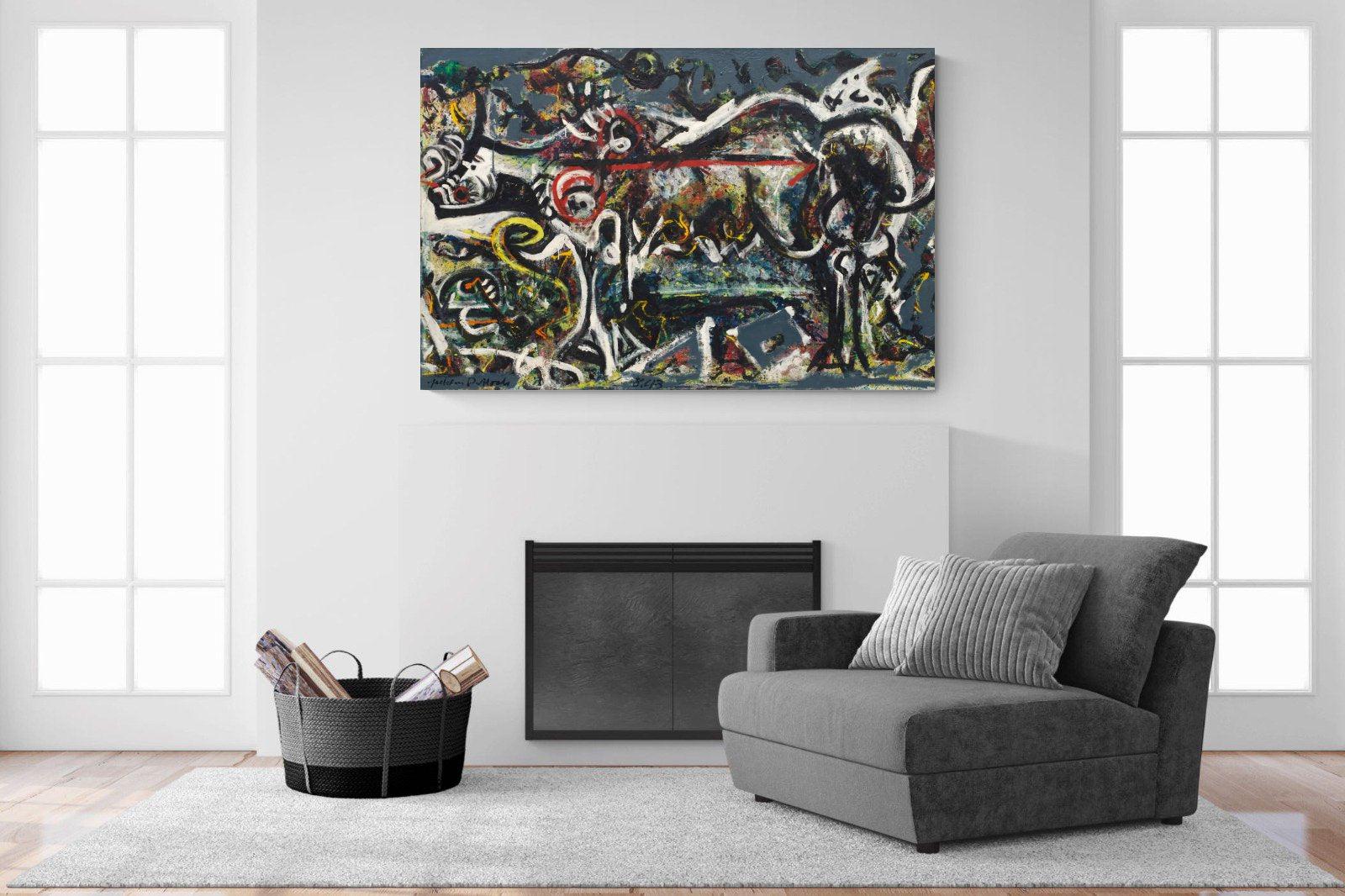 The She Wolf-Wall_Art-150 x 100cm-Mounted Canvas-No Frame-Pixalot
