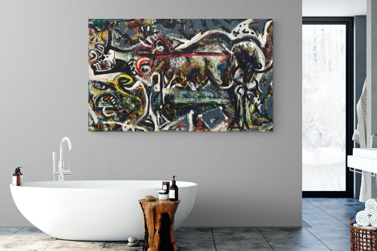The She Wolf-Wall_Art-180 x 110cm-Mounted Canvas-No Frame-Pixalot