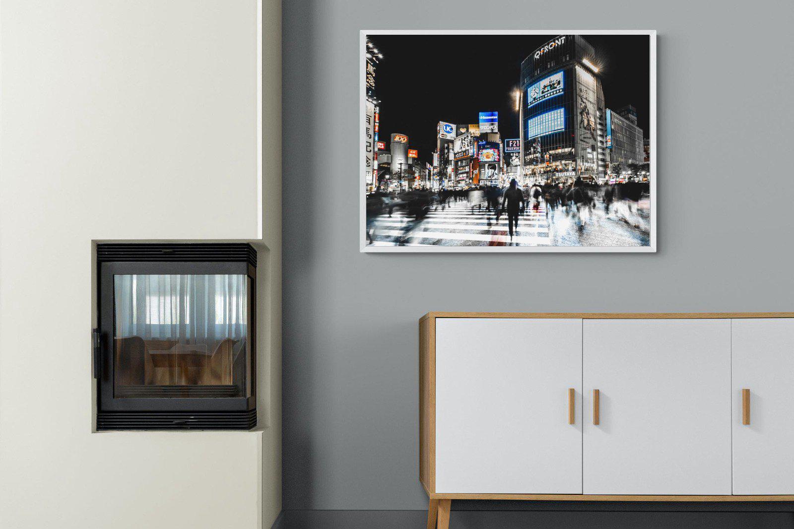 Tokyo Never Sleeps-Wall_Art-100 x 75cm-Mounted Canvas-White-Pixalot