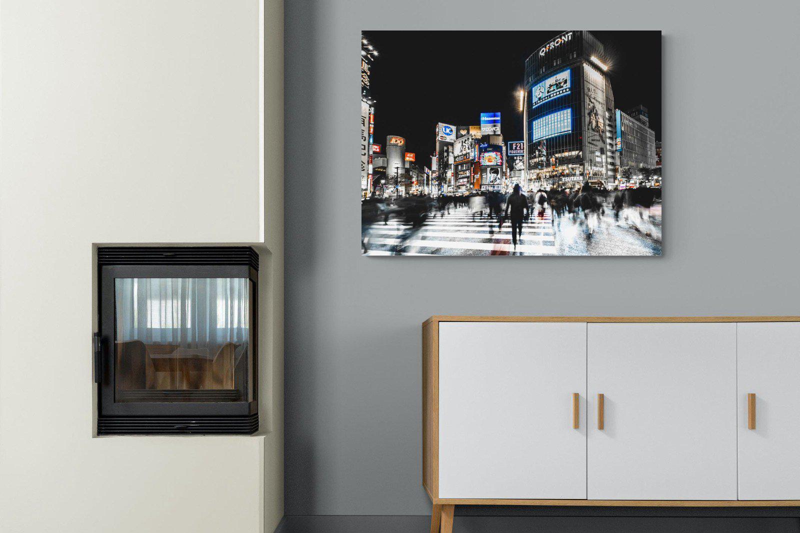 Tokyo Never Sleeps-Wall_Art-100 x 75cm-Mounted Canvas-No Frame-Pixalot