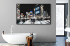 Tokyo Never Sleeps-Wall_Art-180 x 110cm-Mounted Canvas-Black-Pixalot