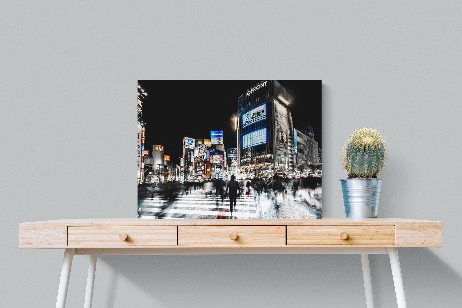 Tokyo Never Sleeps-Wall_Art-80 x 60cm-Mounted Canvas-No Frame-Pixalot