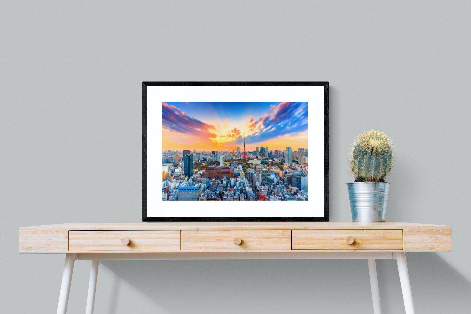 Tokyo-Wall_Art-80 x 60cm-Framed Print-Black-Pixalot