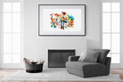 Toy Story Collage-Wall_Art-150 x 100cm-Framed Print-Black-Pixalot