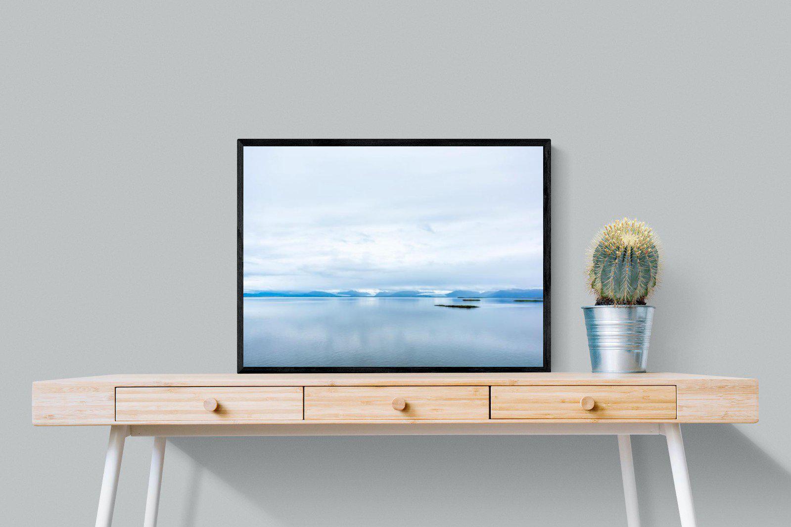 Tranquil Arctic-Wall_Art-80 x 60cm-Mounted Canvas-Black-Pixalot