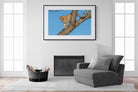 Tree Leopard-Wall_Art-150 x 100cm-Framed Print-Black-Pixalot