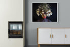 Tribal Child-Wall_Art-100 x 75cm-Mounted Canvas-White-Pixalot