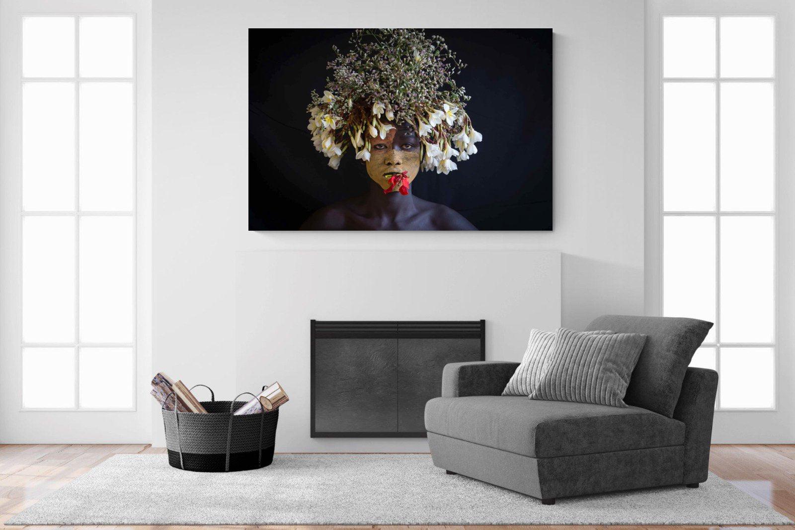Tribal Child-Wall_Art-150 x 100cm-Mounted Canvas-No Frame-Pixalot