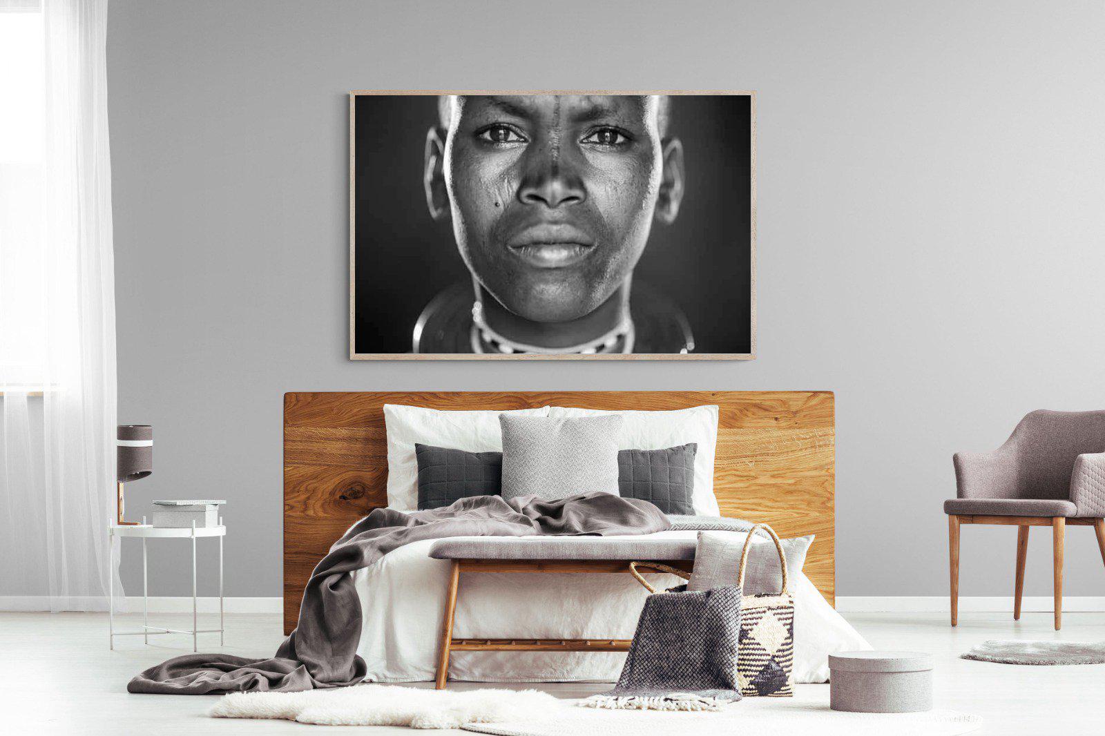 Tribal-Wall_Art-150 x 100cm-Mounted Canvas-Wood-Pixalot