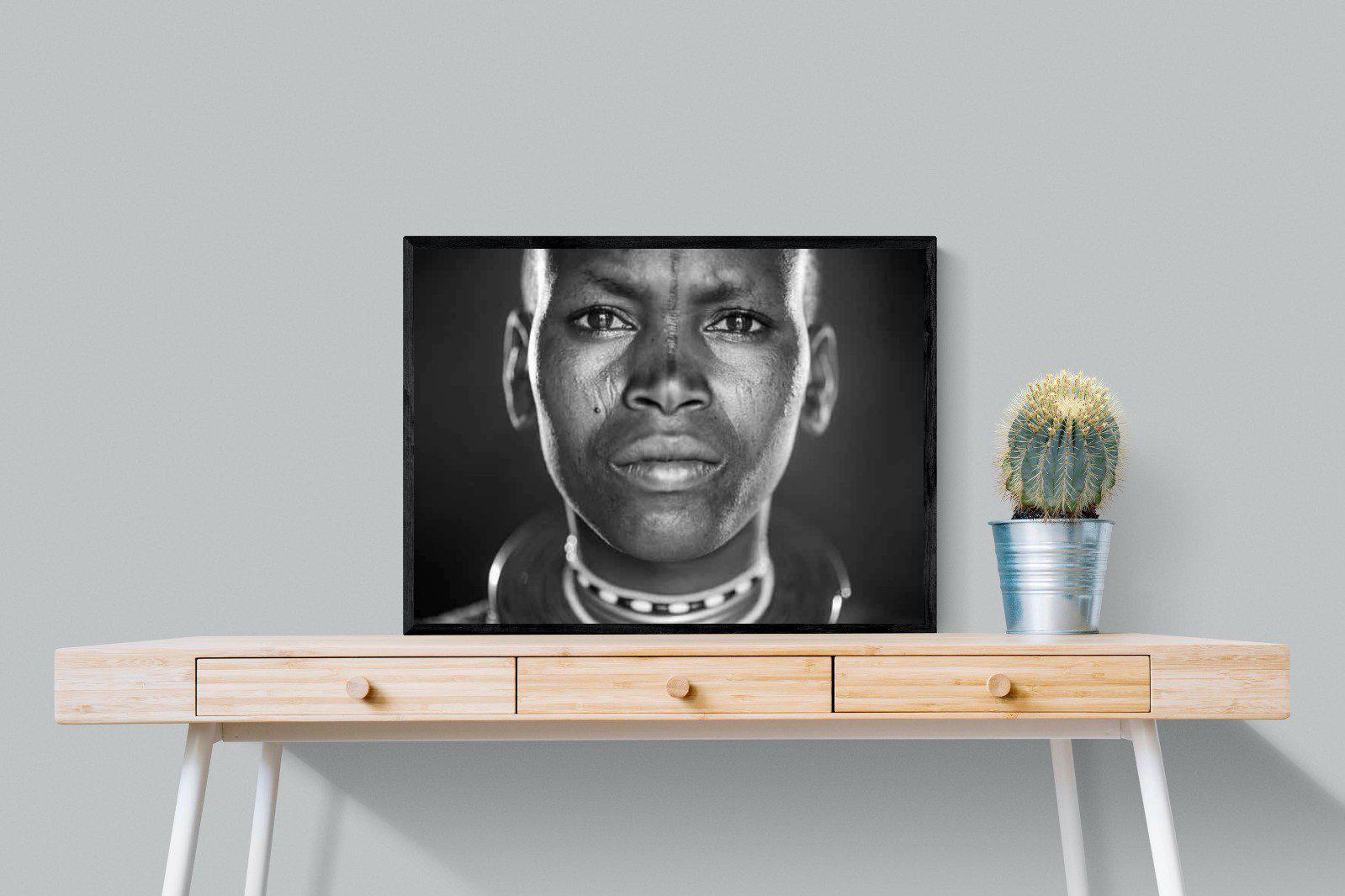 Tribal-Wall_Art-80 x 60cm-Mounted Canvas-Black-Pixalot