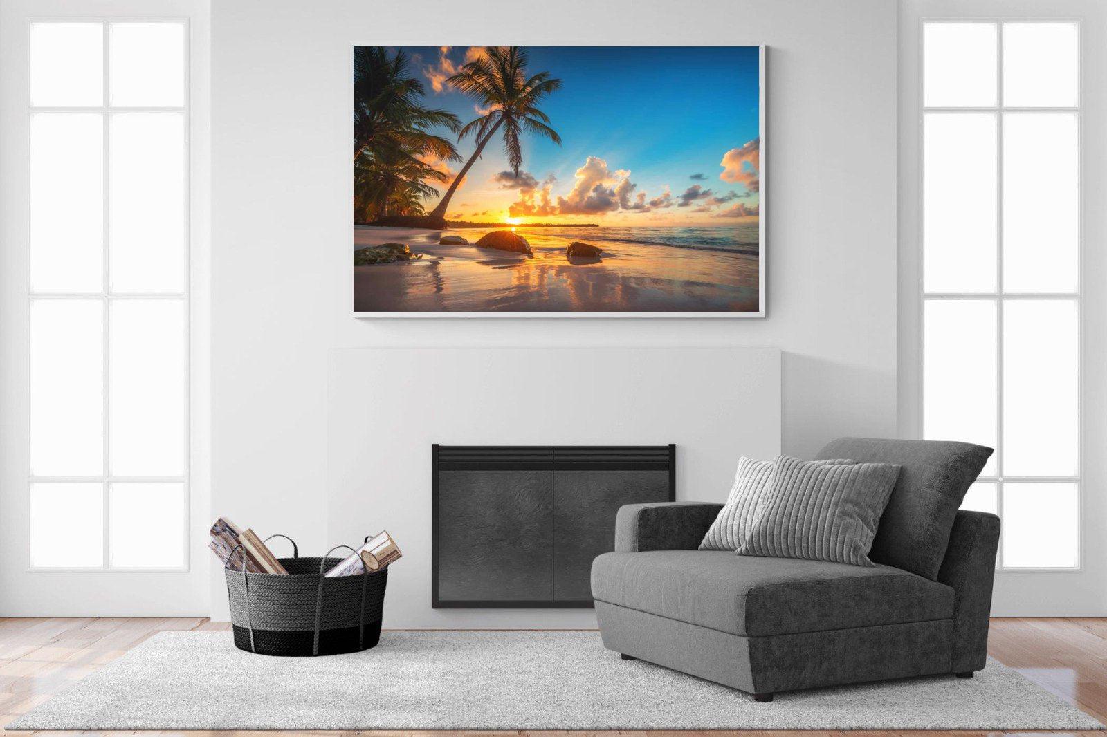 Tropicana-Wall_Art-150 x 100cm-Mounted Canvas-White-Pixalot