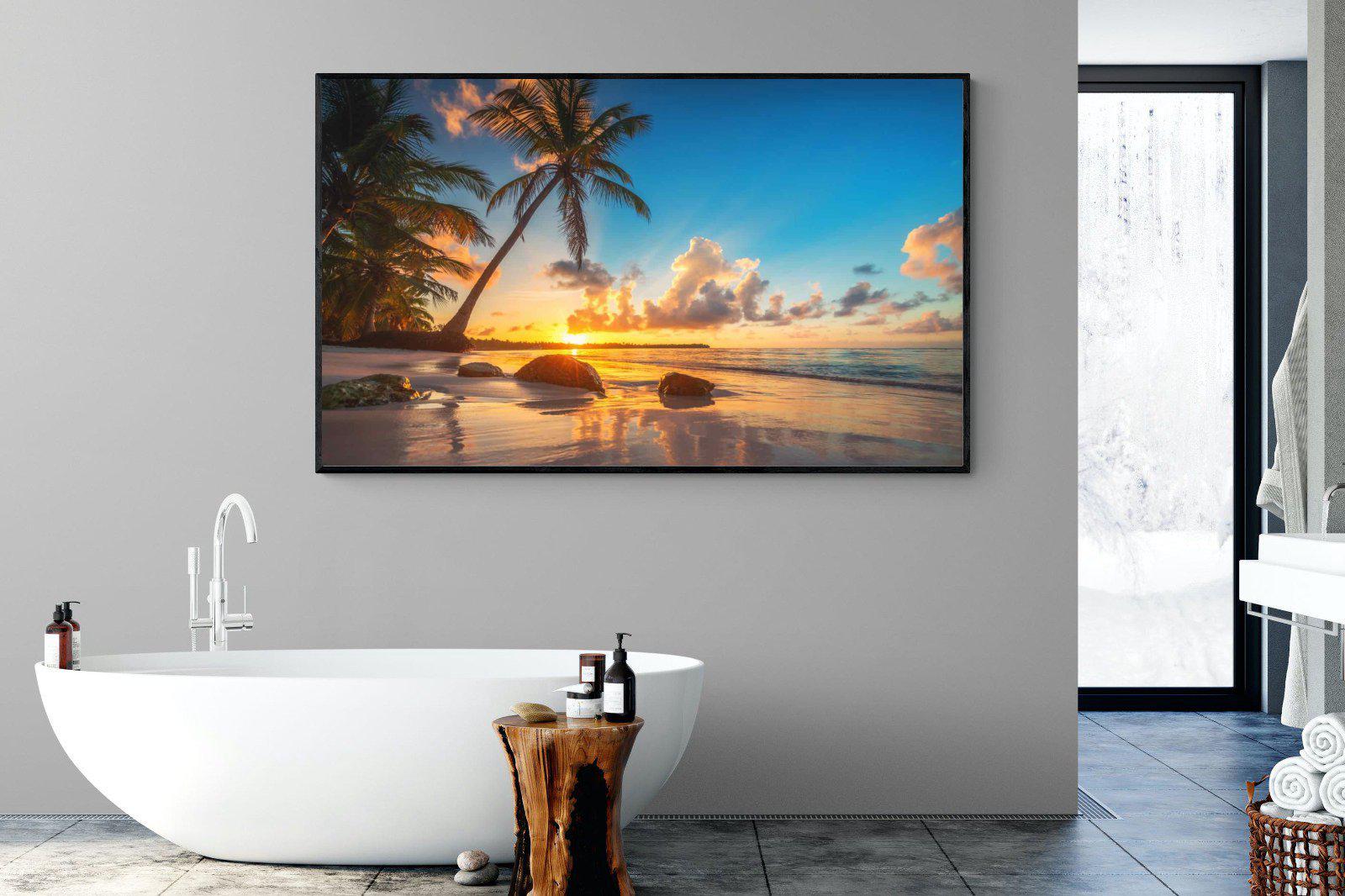 Tropicana-Wall_Art-180 x 110cm-Mounted Canvas-Black-Pixalot