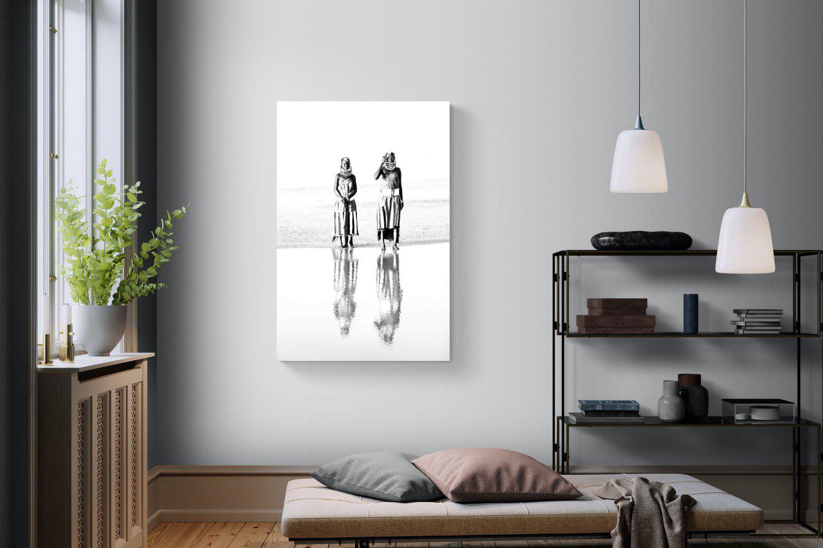 Turkana Tribespeople-Wall_Art-100 x 150cm-Mounted Canvas-No Frame-Pixalot