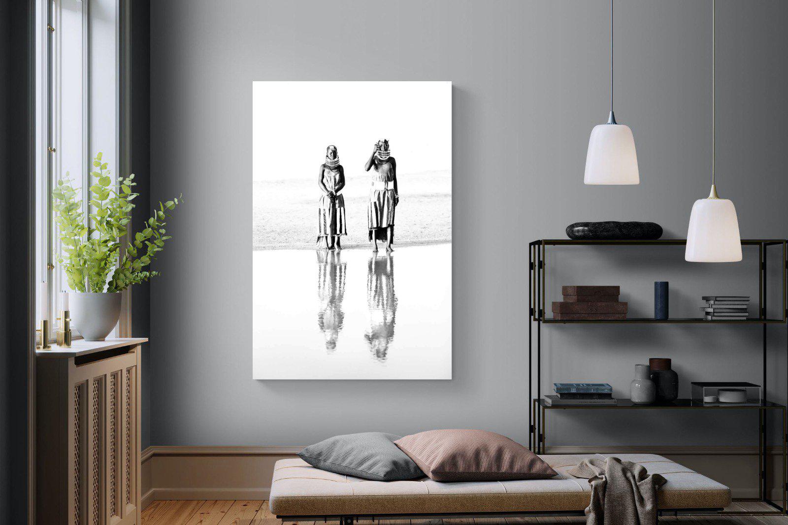 Turkana Tribespeople-Wall_Art-120 x 180cm-Mounted Canvas-No Frame-Pixalot