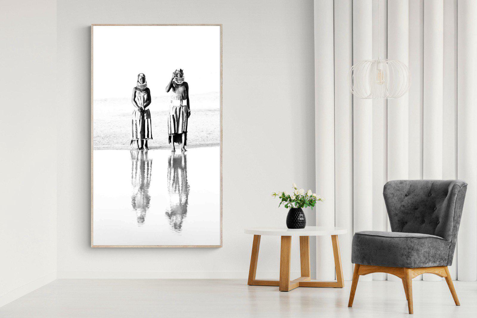 Turkana Tribespeople-Wall_Art-130 x 220cm-Mounted Canvas-Wood-Pixalot