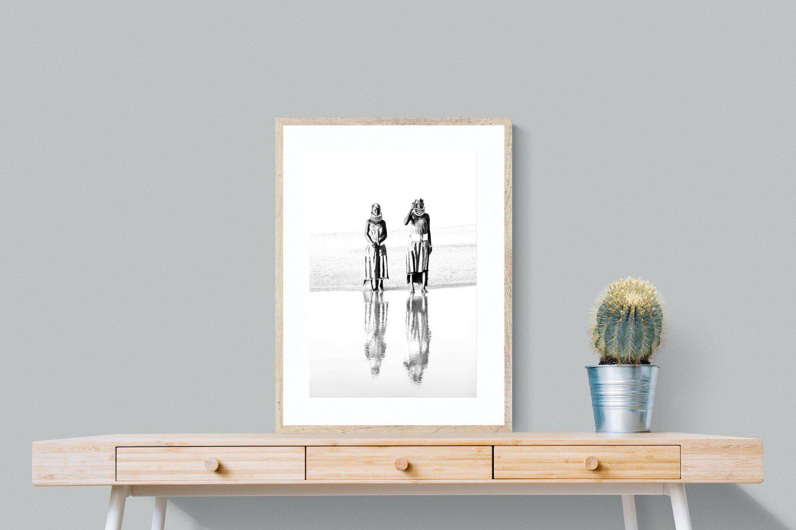 Turkana Tribespeople-Wall_Art-60 x 80cm-Framed Print-Wood-Pixalot