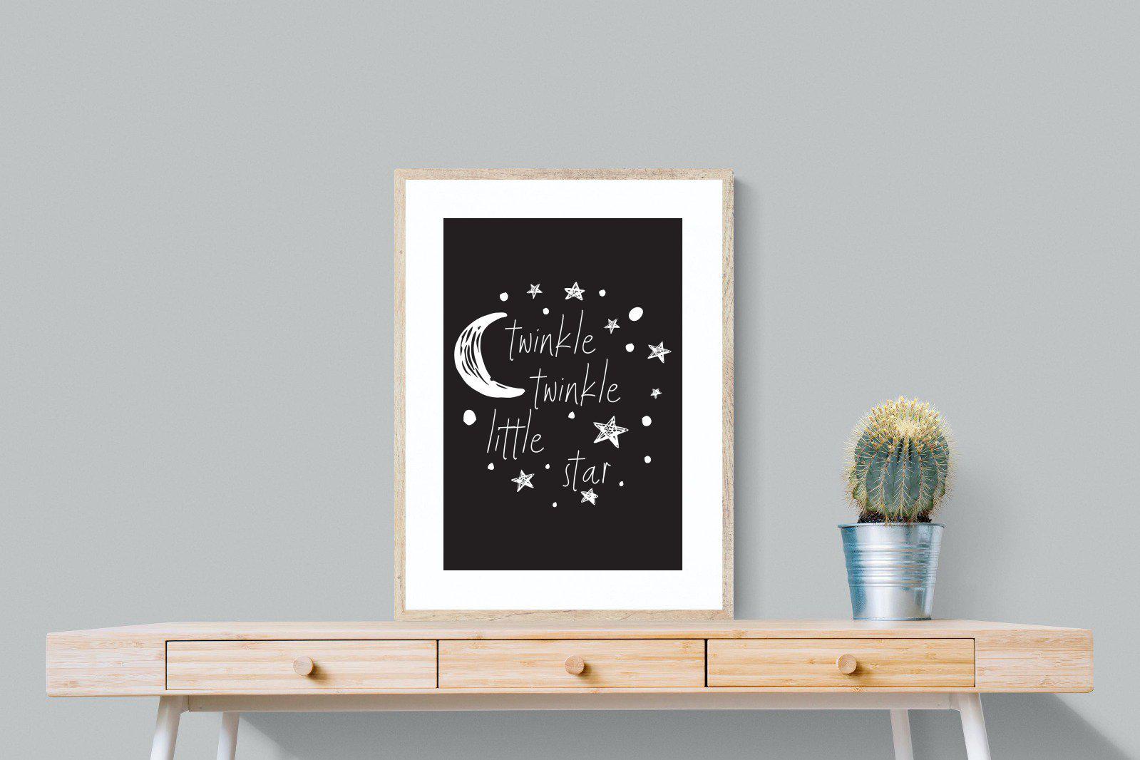 Twinkle Twinkle-Wall_Art-60 x 80cm-Framed Print-Wood-Pixalot